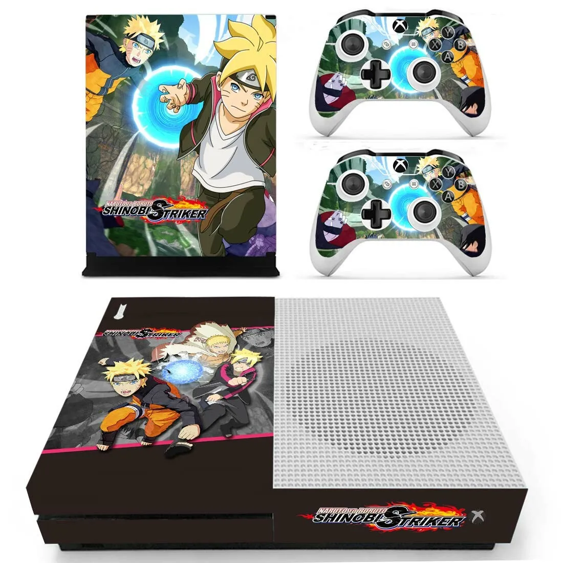 Наруто для Boruto Shinobi Striker наклейка s для Xbox One S Виниловая наклейка для Xbox one Slim консоль и два контроллера Скины