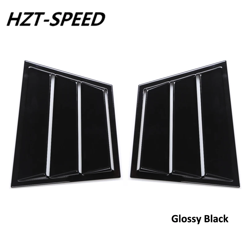 Glossy Black ABS углеродного волокна цвет окна боковые жалюзи вентиляционное отверстие отделка автомобиля Аксессуары Для Sagitar - Название цвета: Glossy Black