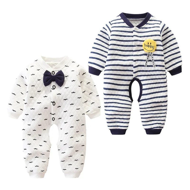 

Infant Jumpsuit Newborns Crawling Clothes Spring And Autumn Cotton Padded 0 Baby Rompers Autumn And Winter 3 Warm 6 Months 12