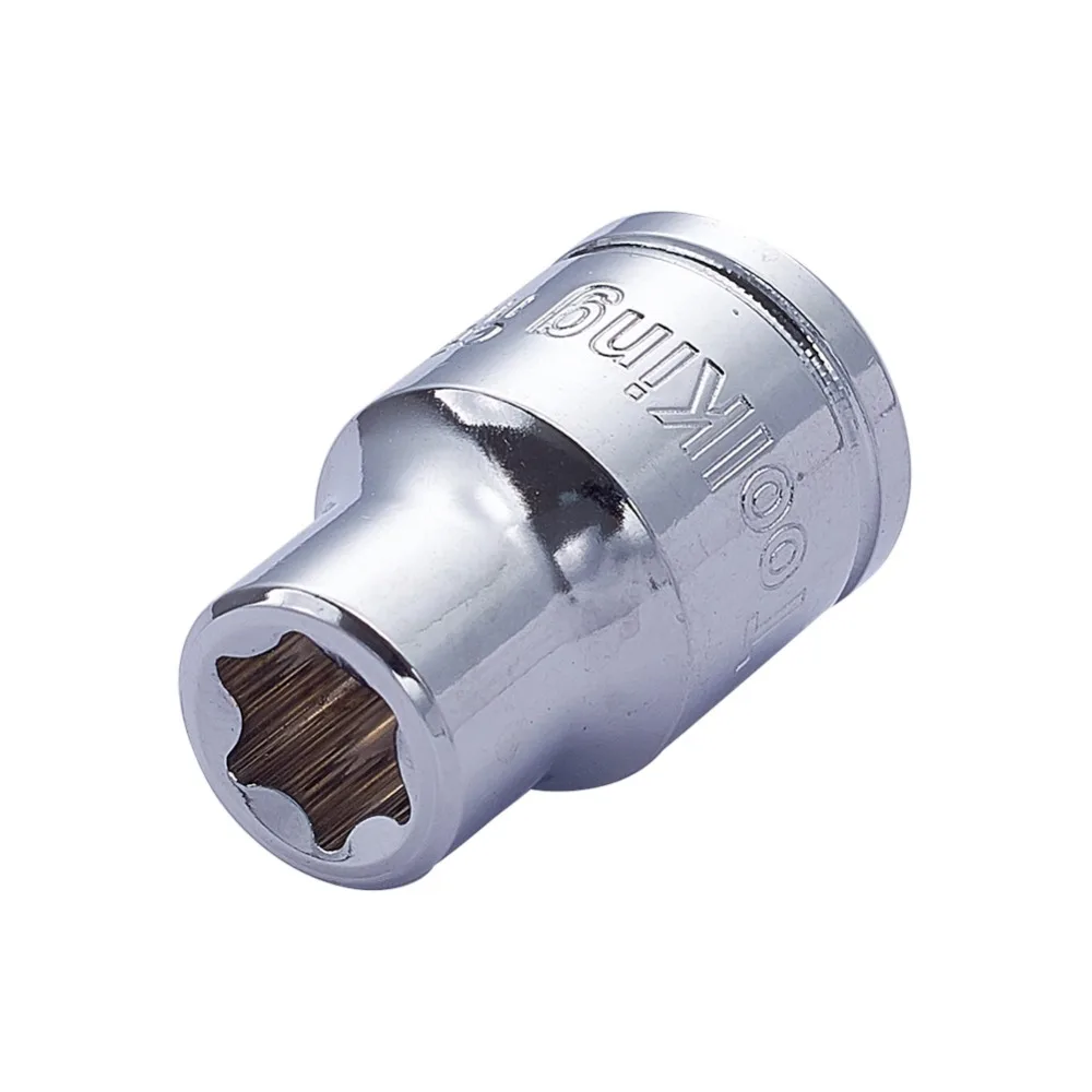 3/" Привод E8~ E20, короткий рукав, 6 точек, гайка, шестигранная, Torx, ударная розетка, хром-ванадиевая сталь, 6-точечная розетка, 1 шт./2 шт