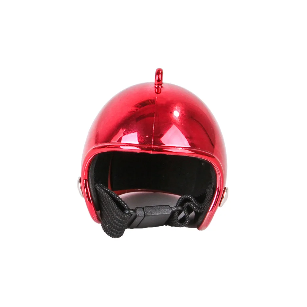Bright red Куриный шлем для маленьких питомцев, жесткая шапка для птиц, уток, перепелиных шляп, головной убор для домашних животных, куриный шлем, головной шлем для птиц, товары для домашних животных, 1 шт - Цвет: Bright red