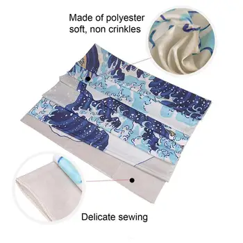 

Kanagawa Printed Wavy Hanging Tapestry | Japan, Arowana Whales, Hanging Wall Tapestries, Boho Bedspread, Yoga Mat, 130*150cm