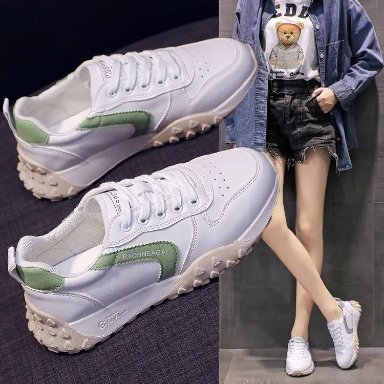 Little White Women's Shoes 2021 New Autumn Women's Shoes Single Shoes Autumn Sports and Leisure Old Shoes Spring and Autumn