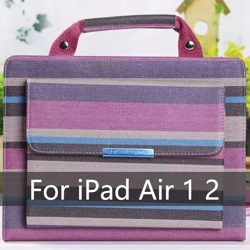 Для Ipad 9,7 чехол для планшета из искусственной кожи, чехол-портфель с откидной подставкой, чехол-кошелек для Apple Ipad Air 1 Air 2 Smart Case - Цвет: Серебристый