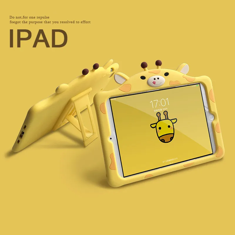 Обложка для iPad 9 7 2018 2017 10 2 7th Pro 5 Air 1 3 розовый мультфильм Дети чехол Mini 4 силиконовый