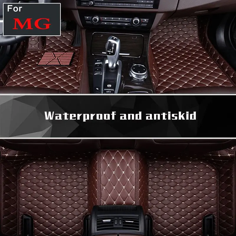 

High-Quality Custom Car Styling Left Drive Floor Mat Coupe Leather Cover Styling Sticker For Mg Mg7 Mg6 Mg3sw Mg3 Mg5 Gs Gt Zs
