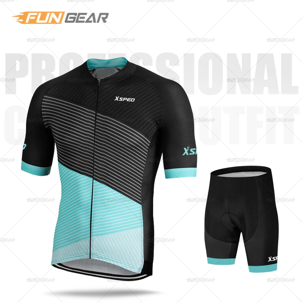 Normal Cycling Set Мужская одежда для велоспорта, летний комплект из Джерси с коротким рукавом, одежда для шоссейного велосипеда, Триатлон, облегающий костюм, велосипедная рубашка, костюм, Ropa De Hombre - Цвет: Normal Cycling Set