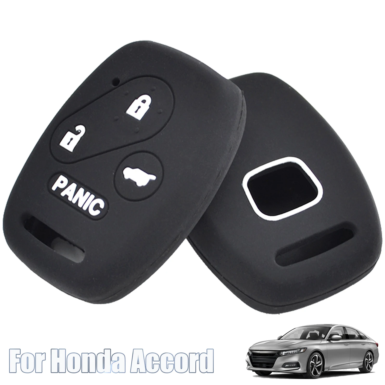 For Honda Element CR-V Civic Accord 3 Buttons Car Remote Key Case Shell Cover