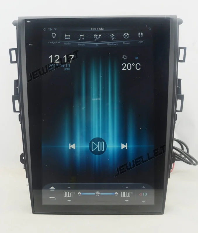 

12.1" tesla style vertical screen android 6.0 Quad core 1+32G Car GPS radio Navigation for ford Mondeo 2013-2017