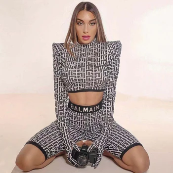 Kim Kardashian  high collar 2 PIECE SET 1