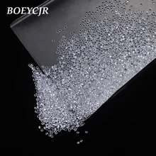 BOEYCJR 1ct/лот небольшой Размеры 1/1. 2/1. 4/1. 6/1. 8/2/2,5 мм Круглой бриллиантовой D Цвет синтетический бриллиант Свободные ювелирные изделия аксессуары из бусин