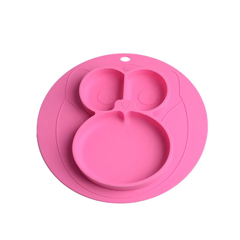 Silicone Tableware 2 Пищевая силиконовая кухонная принадлежность еда для детей контейнер для кормления тарелка детские блюда для кормления силиконовая присоска для детей - Цвет: Silicone Tableware 2
