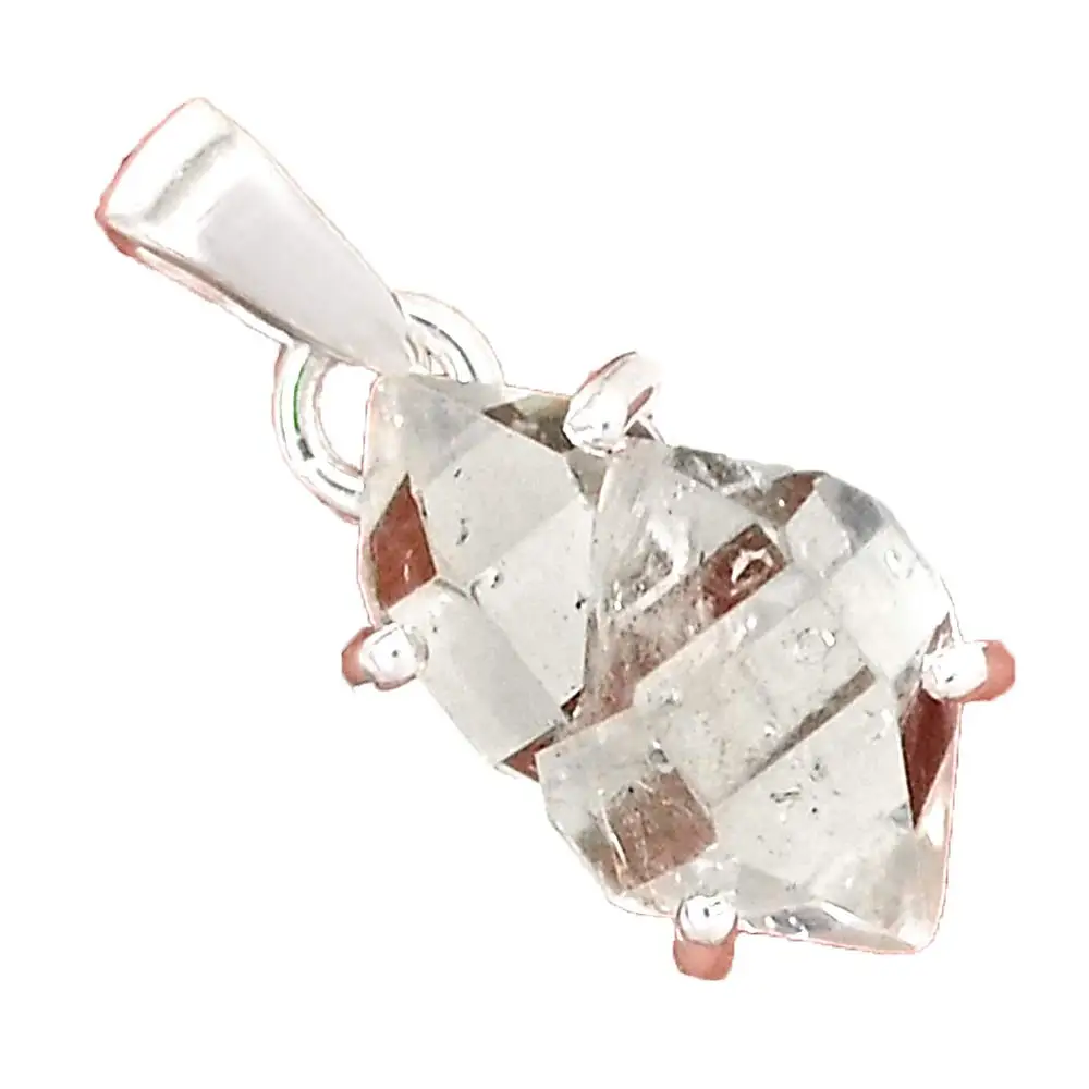 

Genuine HERKIMER DIAMOND Pendant 925 Sterling Silver, 24.8 mm, AP6610