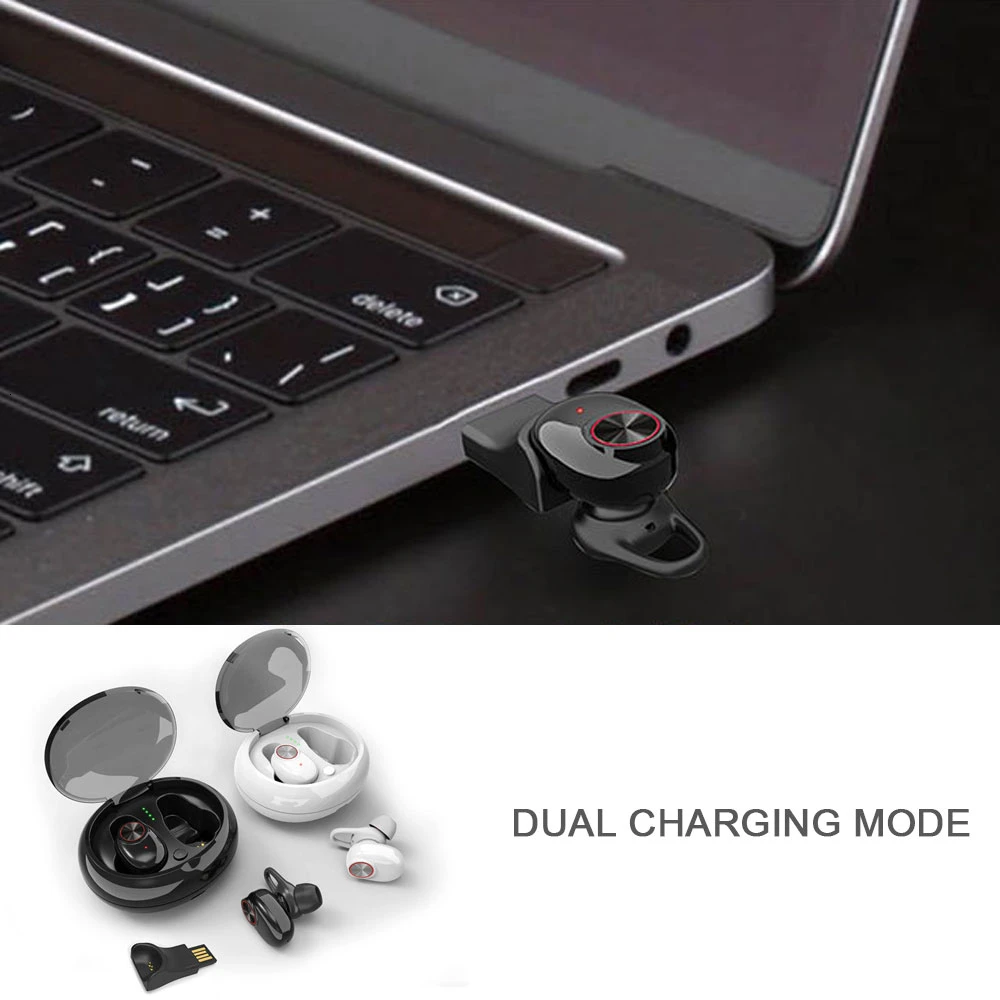 UBeamer V5 Bluetooth V5.0 наушники стерео звук истинные Беспроводные наушники с микрофоном громкой связи Bluetooth TWS наушники