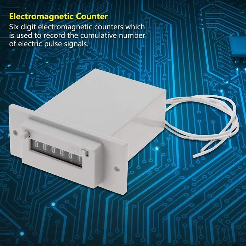 CSK6-YKW AC220V/DC24V 6 цифр импульсный электромагнитный счетчик инструменты(AC220V