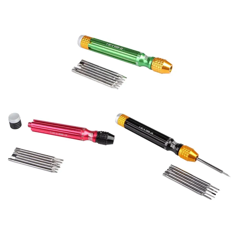 Aluminum Pen Style Screw Driver Screwdriver Precision Repair Hand Tools 8 In 1 