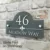 Customize MODERN DOOR NUMBER / ADDRESS PLAQUE GLASS ACRYLIC OUTDOOR HOUSE SIGN 12