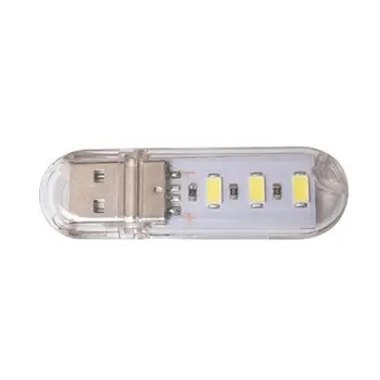 

1Pcs Mini 3LEDs 8LEDs USB 5V LED Night light Desk Book Reading Lamp Camping Bulb Children's gifts For Mobile Charger Laptops