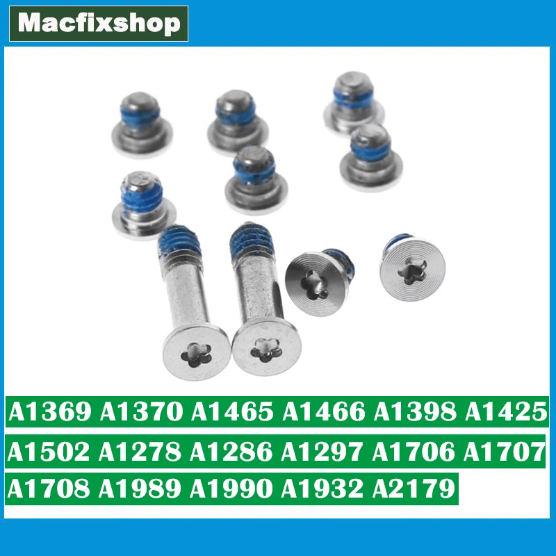 Винты в нижнем корпусе для Macbook Pro Air Retina A1369 A1370 A1465 A1466 A1398 A1425 A1502 A1278 A1286 A1297 A1706 A1707 A1708