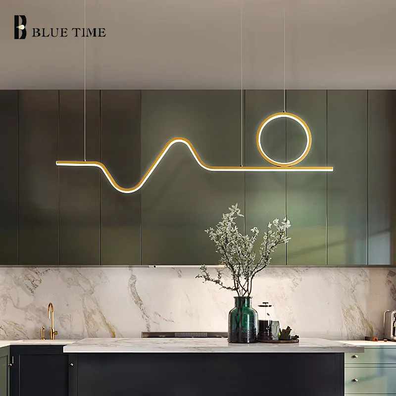 Led Pendant Light 100CM Luminaires Modern Home Pendant Lamp for Dining room Kitchen Living room Chan