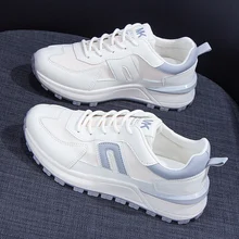2021 moda donna piattaforma Sneakers scarpe da donna coreano Casual scarpe sportive robuste sneakers da Tennis bianche vulcanizzate