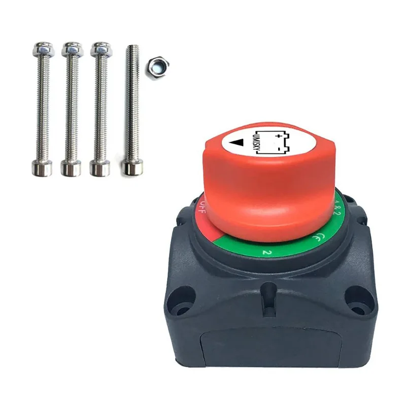 

NST 1-2-Both-Off Selector Battery Isolator Switch 12V/24V/48V 200A for Marine Boat Rv Vehicles 4 Position