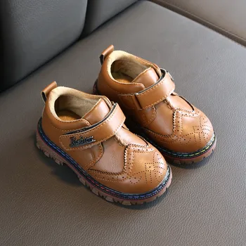 

Spring Autumn Kids Leather Boots New Wedding Etiquette Shoe For Boy Black School Performance Formal Dance Kids Shoes Party Boots