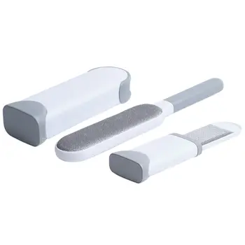

reusable Professional Pet Fur & Lint Remover with Self-Cleaning Base Double-Sided Brush Removes Dog & Cat Hair from Clothes & Fu