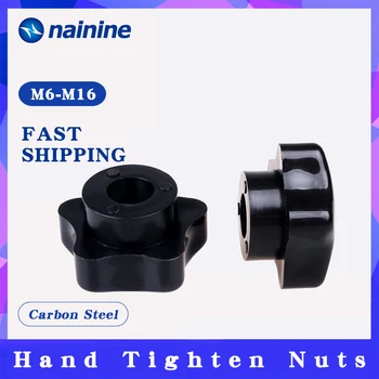 

1Pcs M6 M8 M10 M12 M14 Thumb Nut Plum Bakelite Hand Tighten Nuts Handle Star Mechanical Black