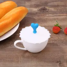 Термостойкая крышка для чашки с цветком Пылезащитная герметичная, силиконовая крышка для чашки термостойкая хорошая противоскользящая кухонная фурнитура