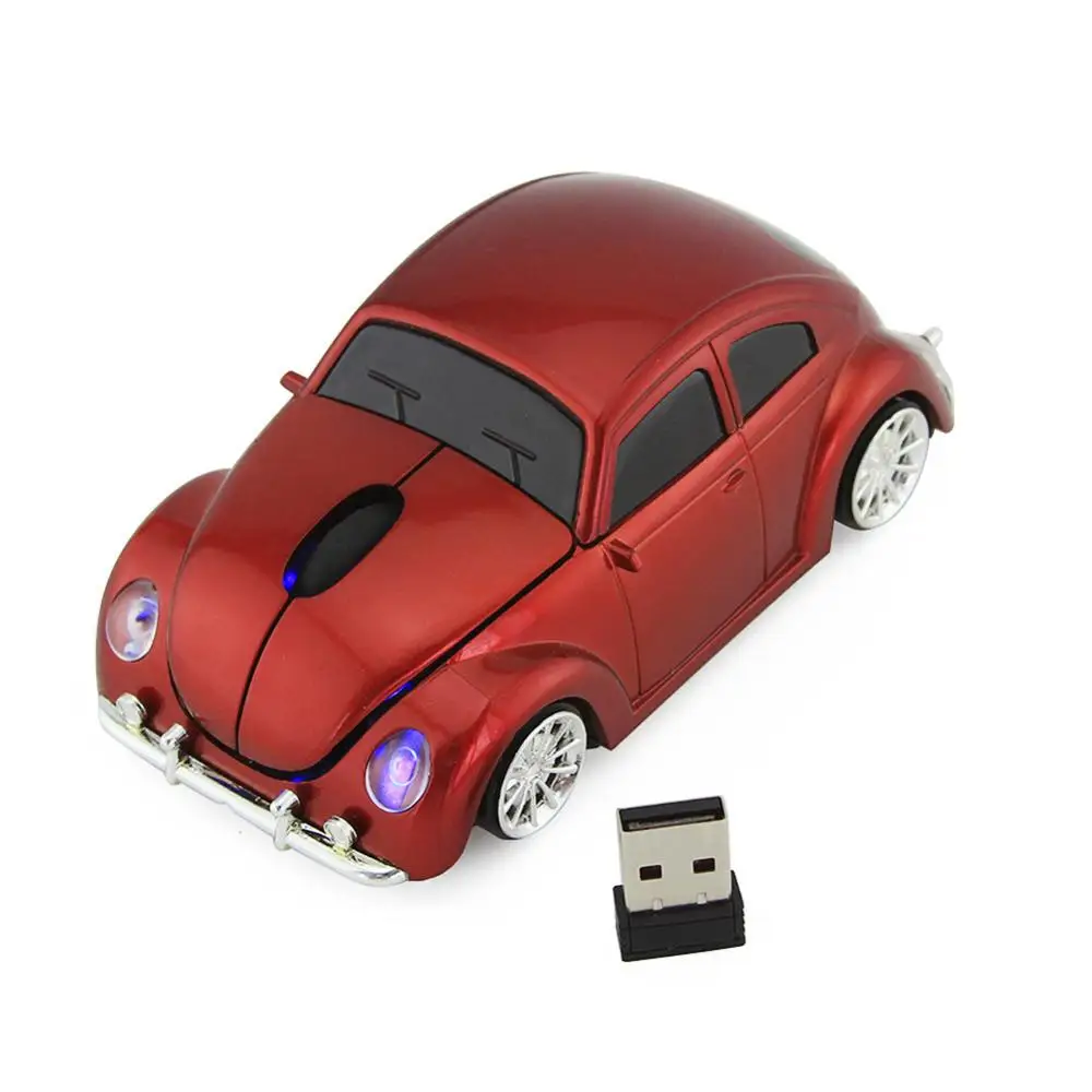 2.4Ghz Mini 1200DPI Wireless Mouse Cute Car Shape with Receiver Wireless Optical Mouse USB Scroll Mice for Tablet Laptop Compute computer mouse gaming Mice