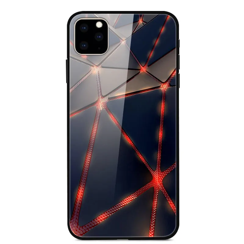 Для iPhone 11 Pro Max, чехол из закаленного стекла, планета космос, чехол из стекла для iPhone 11 11Pro Pro, максимальный чехол, оболочка - Цвет: 30