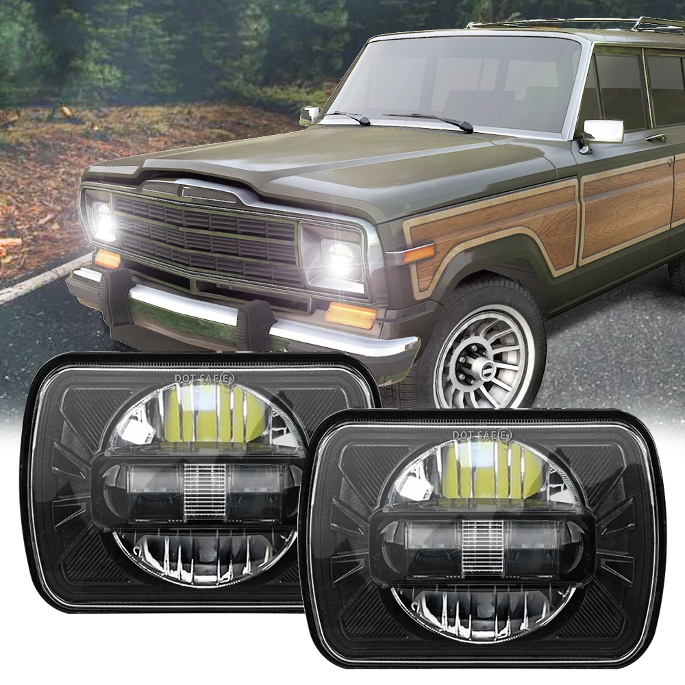 5X7 7X6 Set Di Lampadine Per Fari A Led Fascio Sigillato Lampada Per Fari Fuoristrada Per Jeep Yj Wrangler Xj Chevrolet K5 K10 K20 K30 Blazer S10