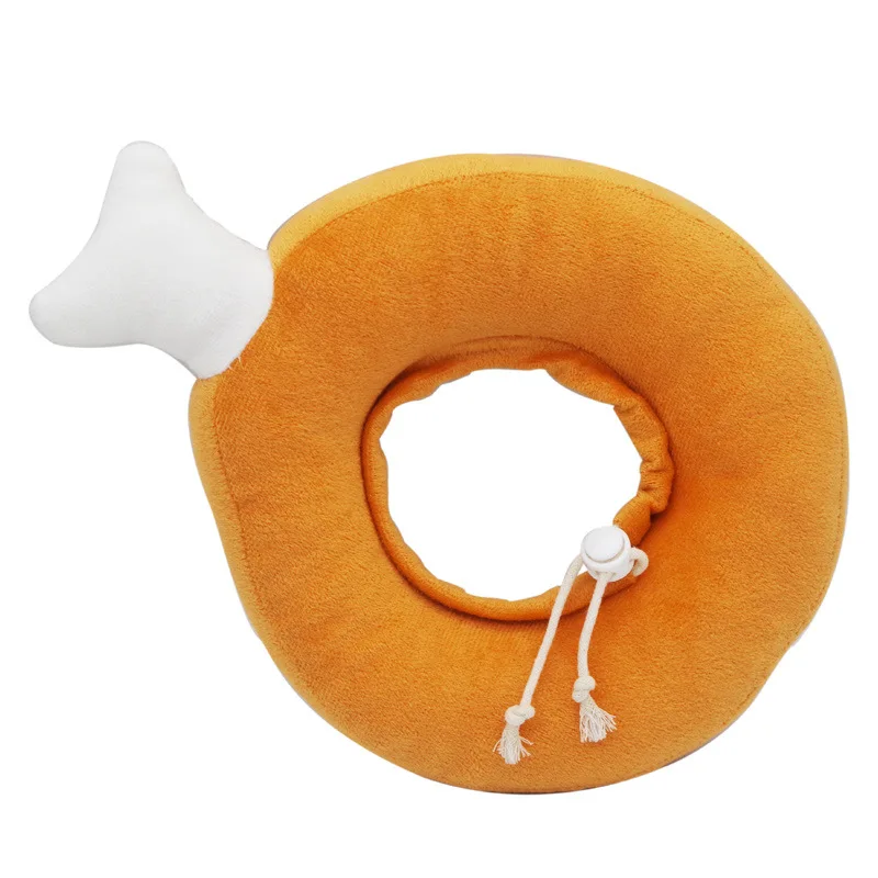 Pet Cat Dog Elizabeth Circle Collar Avocado Shaped Cotton Adjustable Dogs Protective Neck Collar Cone Recovery Wound Collar 