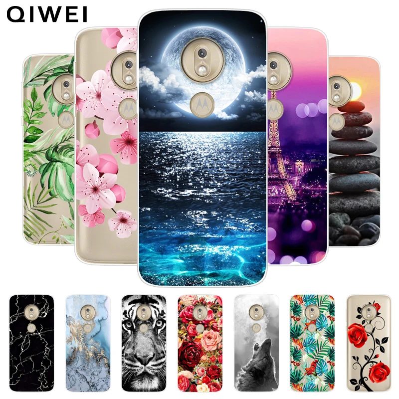 

For Motorola Moto G7 Power Case Slim clear Flowers Soft TPU Silicone Back Cover For Moto G7 Play G 7 G7Play Phone Cases G7Power