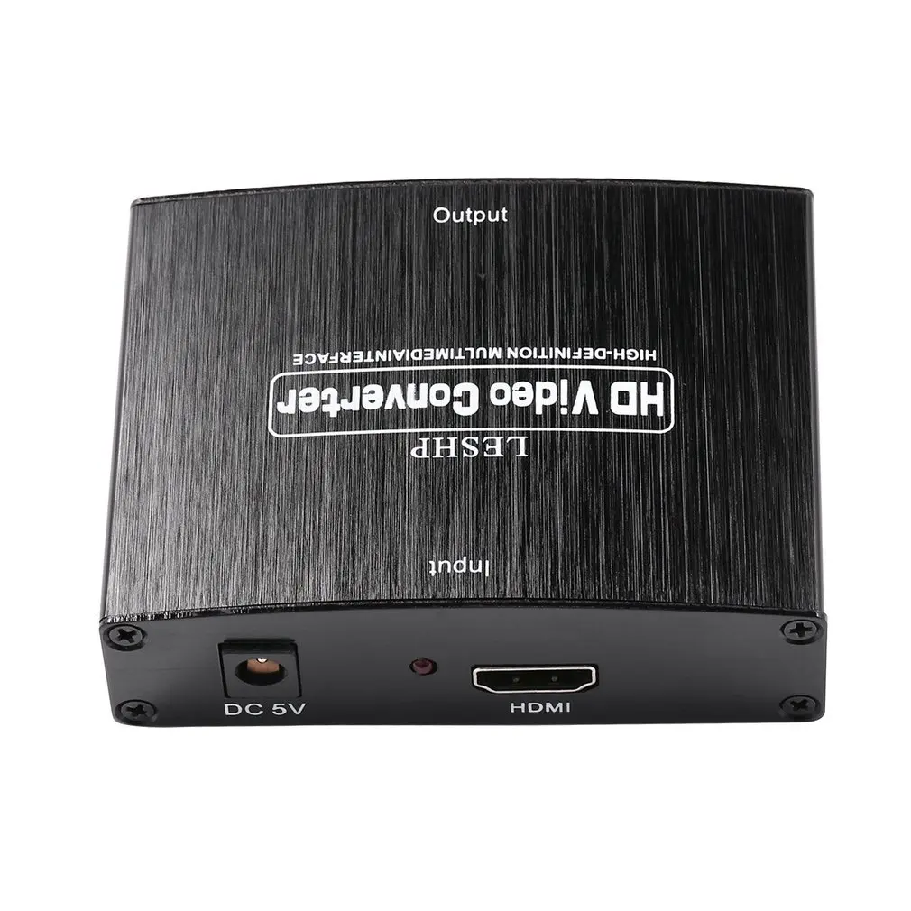 LESHP 2 канала импульсно-Кодовая Модуляция(LPCM) 50/60HZ 1,65 Гбит/с/165 МГц HDMI к RGB компонент(YPbPr) видео+ R/L аудио адаптер конвертер HD ТВ черный