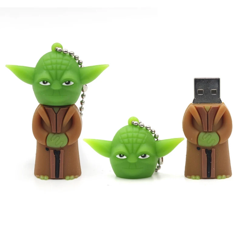 Новая USB флеш-карта памяти 32 ГБ флеш-накопитель 64 ГБ 16 ГБ usb флеш-накопитель с рисунком из мультфильма «Звездные войны» 128 ГБ Флешка 8 ГБ 4 ГБ флеш-накопитель usb флешка