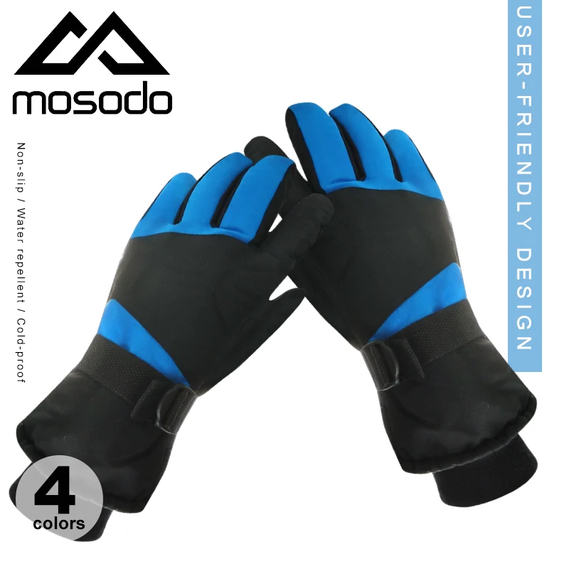 

Mosodo Waterproof Ski Gloves Waterproof Warm Anti slip Men Women Glove for Snowboard Wintersport Snowmobile Skiing Moto Gloves