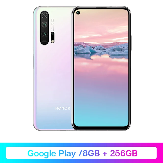 8G 256G White Смартфон HONOR 20 Pro Google Play 6,26 ''8GB 128GB Kirin 980 Octa Core GPU Turbo3.0 32 МП камера Android 9,0 4000 мАч 2340X1080 - Цвет: 8G 256G White