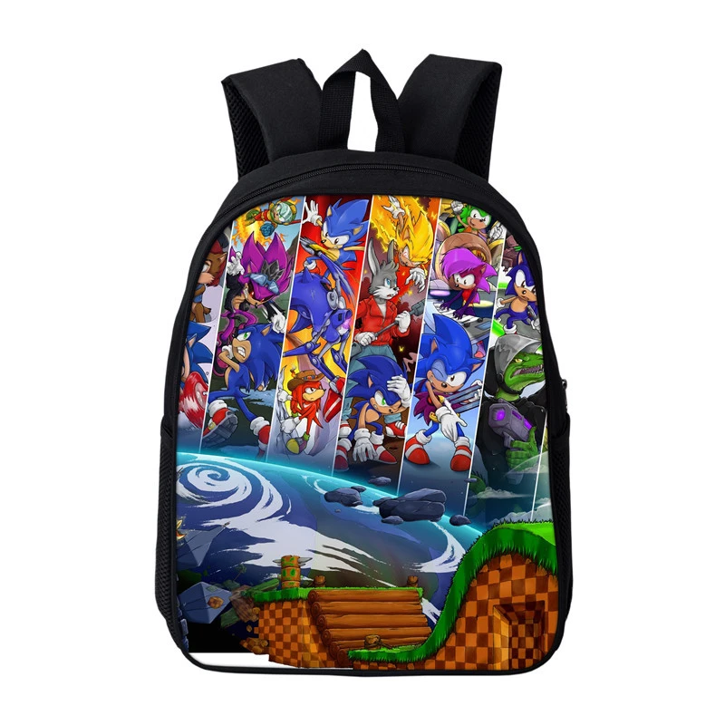Sac Dos Мультфильм Mochila Соник Ежик Одиночная молния аниме рюкзак для путешествий школьный сумки для девочек-подростков plecak Bookbag - Цвет: 29