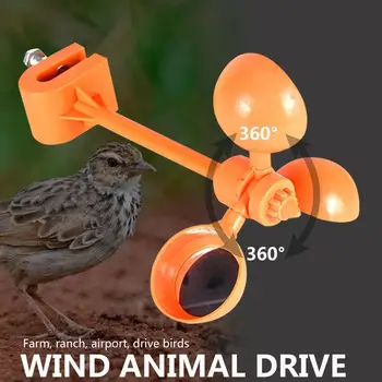 

Bird Repeller 360° Crow Realistic Wind Power Creative Pest Drive Away Bird Device Bird Scarer Crop Garden Outdoors Pigeon Lawns
