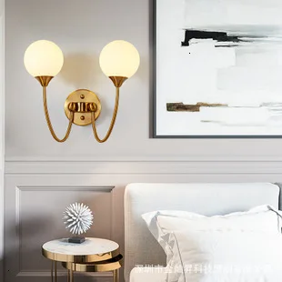 Modern American Luxury Crystal Wall Lamp Simple Living Room Bedroom Bedside Lamp Decor Home Wall Sconce Light Fixture Luminaria