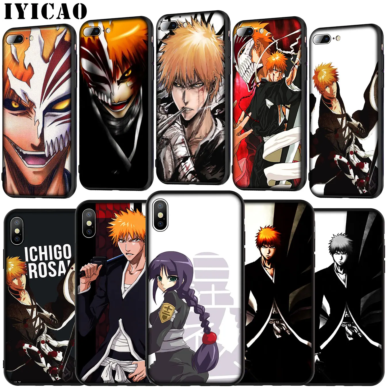 IYICAO аниме отбеливатель Kurosaki Ichigo мягкий силиконовый чехол для iPhone 11 Pro XR X XS Max 6 6S 7 8