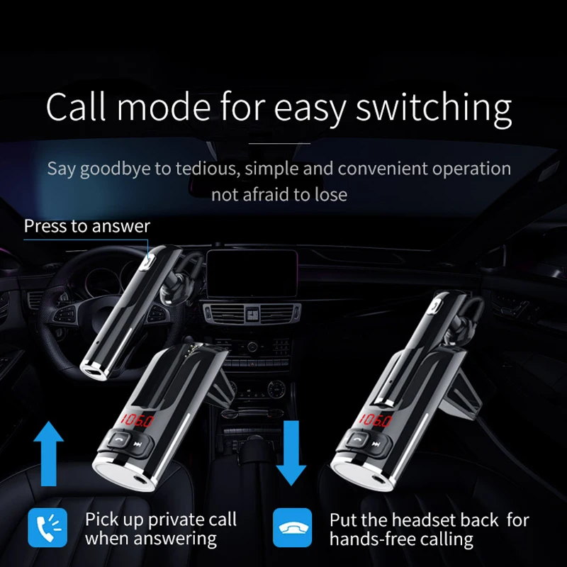 Беспроводная Bluetooth гарнитура CDEN fm передатчик Автомобильный MP3 плеер музыкальный