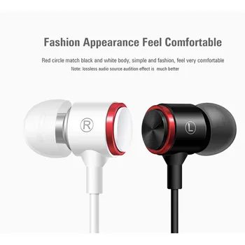 

Hi-Res Audio Wired Earphone Headset With Mic Metal In-Ear Earphone Stereo Bass Sound With 3.5mm Jack Earbuds kulakl k