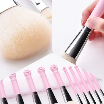 

10 PCS Makeup Brushes Set Cute Kawaii FoundationEyeshadow Blush Brush Cosmetic Tool Kit