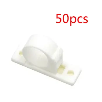 

50pcs Self Adhesive Car Wire Tie Cable Clips Fixer Holder Plastic Mount Clamp F1CF
