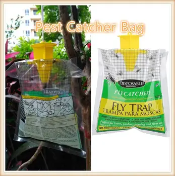 

Outdoor Non Toxic Fly Catcher Bag Easy To Use Mosquito Moth Insect Killer Hang Fly Traps Insect Killer Pest Control Trap Catcher