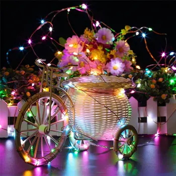 

200pcs LED Solar Copper Light String Solar Outdoor Decorative Light String Portable Solar Garden Waterproof Light