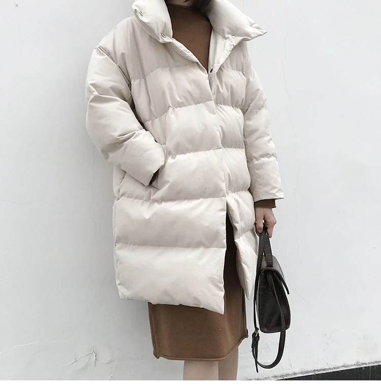 CRRIFLZ пуховик женская зимняя верхняя одежда пальто женский длинный Повседневный теплый пуховик брендовая парка